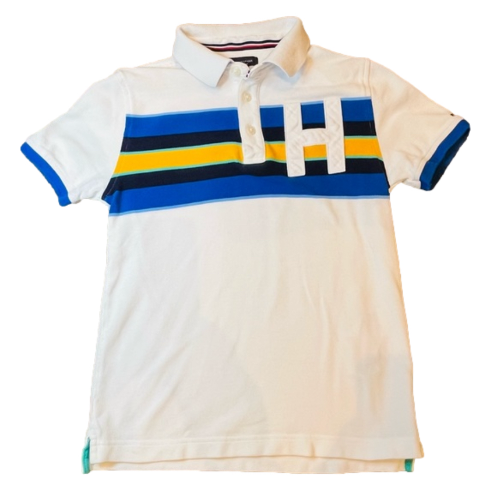 Tommy Hilfiger Boys white short sleeved polo T shirt